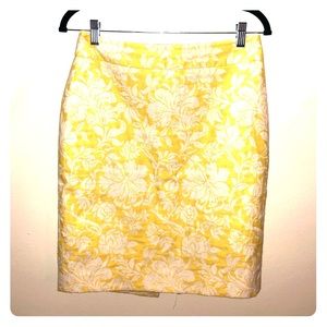 Floral Ann Taylor Pencil Skirt